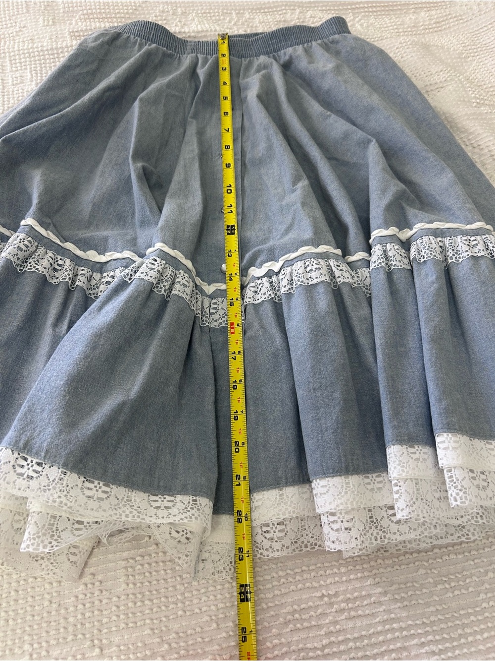 Vintage Ruffle circle skirt - Picture 7 of 8